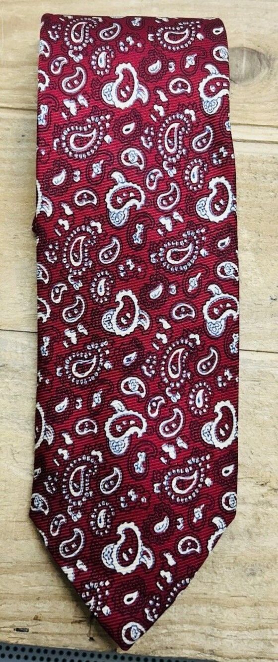 Vtg Polo by Ralph Lauren Silk Tie Paisley Multicolor Hand Made